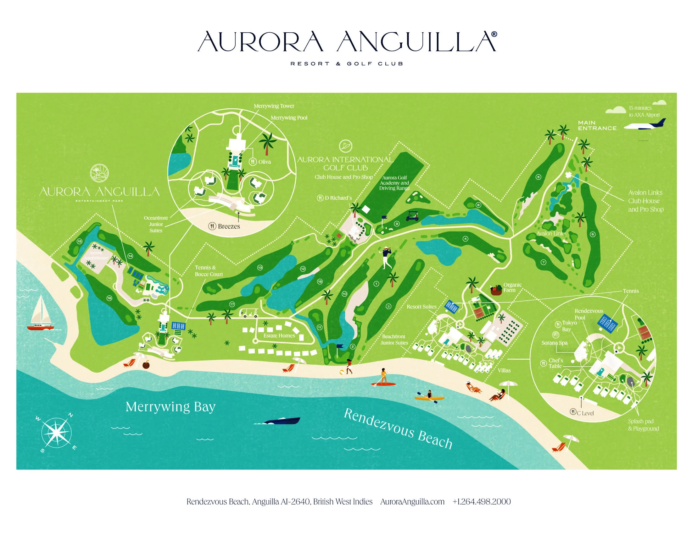 Aurora Anguilla Resort Map